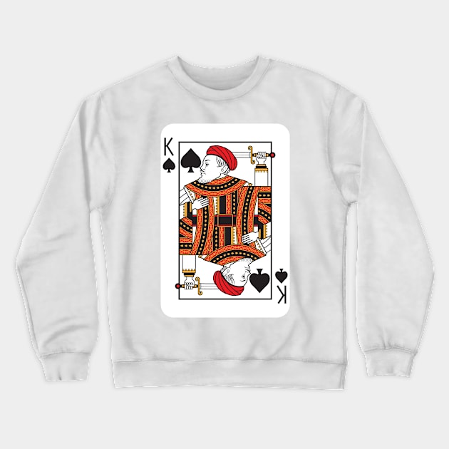 King Card Crewneck Sweatshirt by akawork280